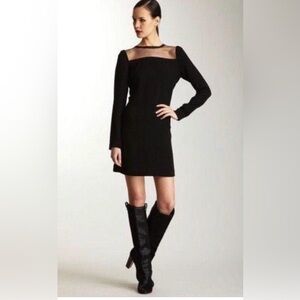 Diane Von Furstenberg Elsie Dress Mini LBD Black Size US 6 / UK 10